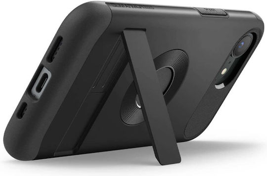 Spigen Slim Armor Задна Корица Силикон / Пластмаса 1.2mm Черен iPhone 17e / 16e