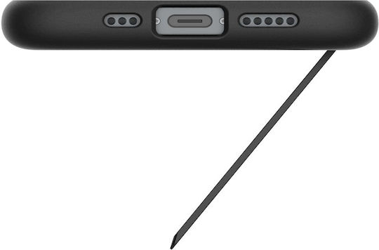 Spigen Slim Armor Задна Корица Силикон / Пластмаса 1.2mm Черен iPhone 17e / 16e