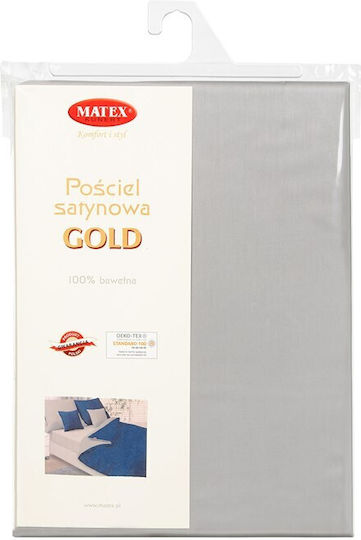 Matex Set Huse Pentru Pilote 100% Bumbac 160x200cm Simplă Cu Față De Pernă Gri/Navy