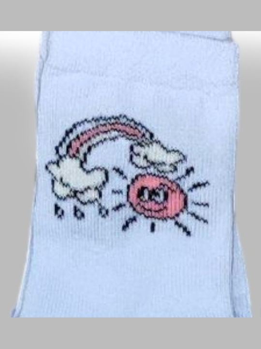Babydom Șosete pentru Copii Gray, White, Fuchsia 3 Perechi