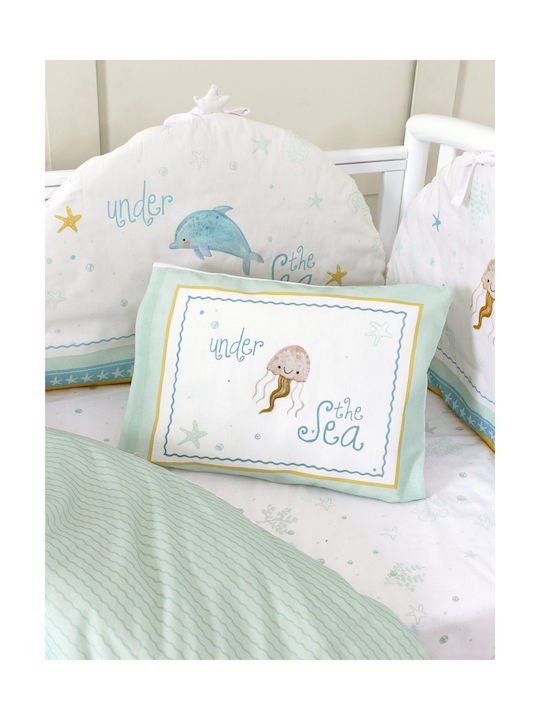 Nima Set Copertă de Pătuț cu Față de Pernă Sea Love Sea Love 110x145cm. Nima Set Copertă de Pătuț cu Față de Pernă Sea Love Sea Love 110x145cm.
