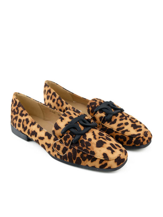 Leopard Suede Moccasins Minimal Design