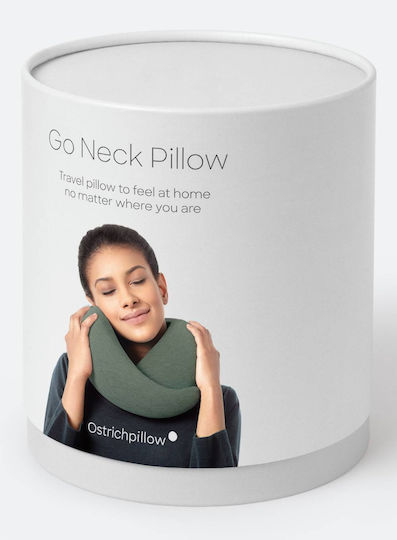 Ostrichpillow Pernă de călătorie Potcoavă Spumă cu memorie Verde