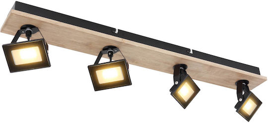 Globo Lighting LED Θερμό Λευκό Σποτ με 4 Φώτα Globo Lighting LED Θερμό Λευκό Σποτ με 4 Φώτα