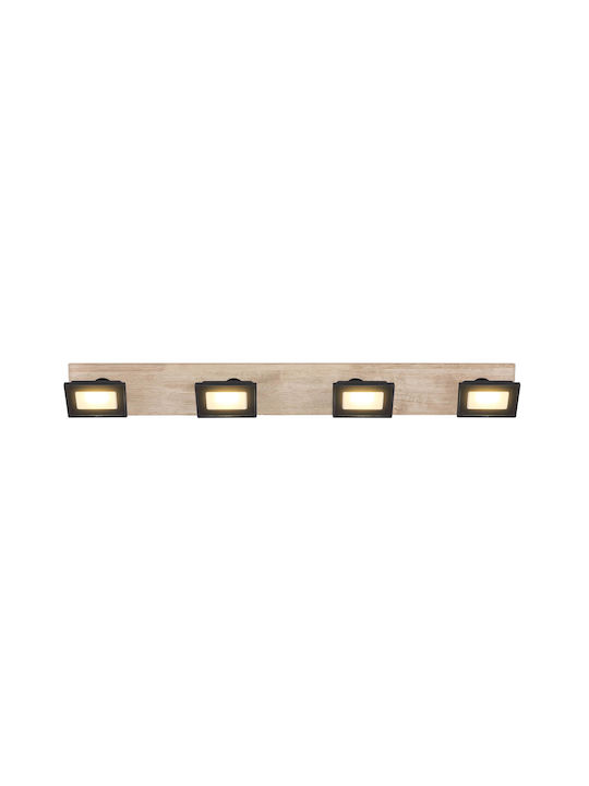 Globo Lighting LED Θερμό Λευκό Σποτ με 4 Φώτα