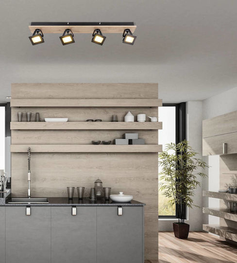 Globo Lighting LED Топло бяло Спот с 4 Светлини