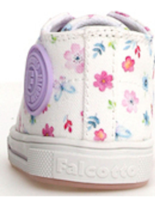 Παιδικά Sneakers Ανατομικά με Σκρατς Λευκά