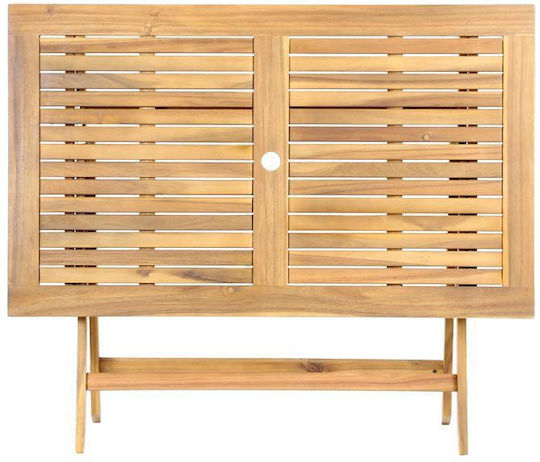 Masă De Exterior Din Salcâm Pliabil Fl943 Culoare Nuc 120x70x74cm