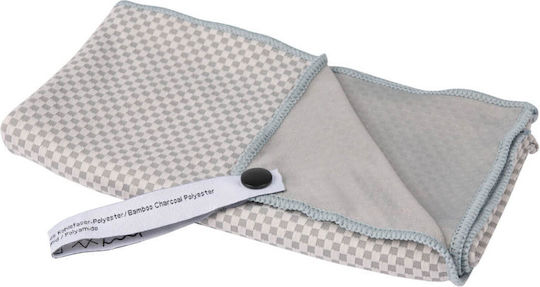 Αντιβακτηριακή Πετσέτα Tatonka Travel Towel Bamboo Μ Grey