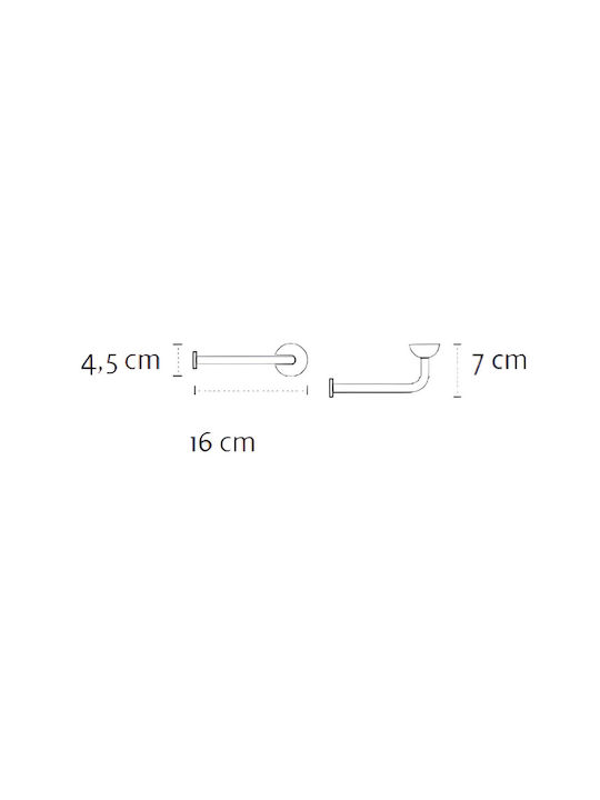 Kapitan Papierhalter Metallisch Silber 3800201580182