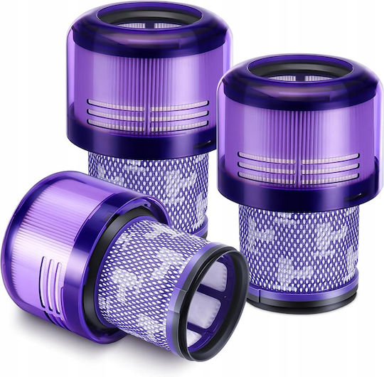 Филтър за прахосмукачка Newevo Dyson 3 броя, съвместими с Dyson V11 V15 Sv14, миещи се, лилав Newevo