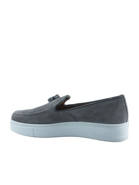 Men's Leather Casual Shoes Gray