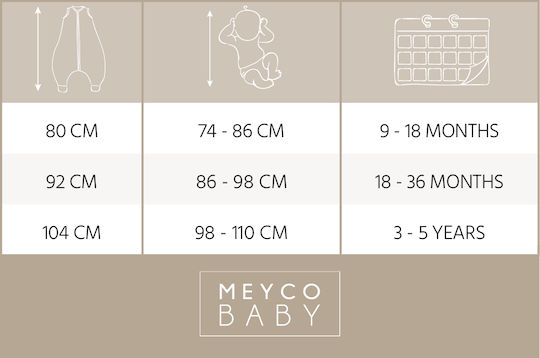 Meyco Winter Sleeping Bag with Feet 2.5 Tog