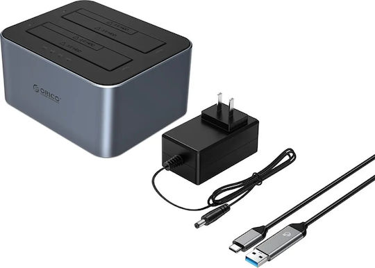 Orico Hard Drive Docking Station SATA 2.5" / 3.5" with Connection USB-C (ORICO-6626C3-C-V1-EU-GY-BP-HU)