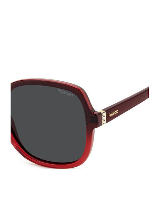 Polaroid Feminini Ochelari de soare cu Roșu Cadru și Gri Polarized Lentilă PLD4177/S/X C9A/M9