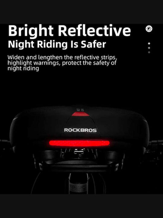 Rockbros Σέλα Ποδηλάτου Μαύρη 260 x 220 mm