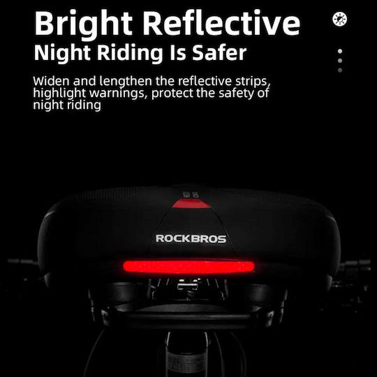Rockbros Black Bicycle Saddle Racing