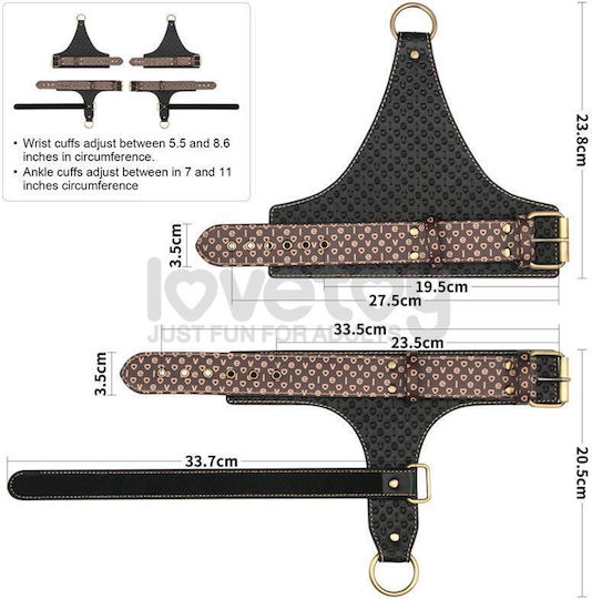 Lovetoy Rebellion Reign Bettfessel-Set