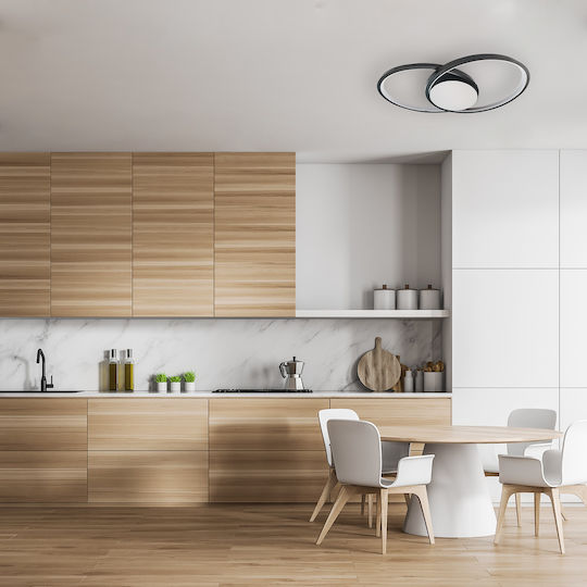 Eko Light Deckenleuchte Schwarz mit Integrierter LED