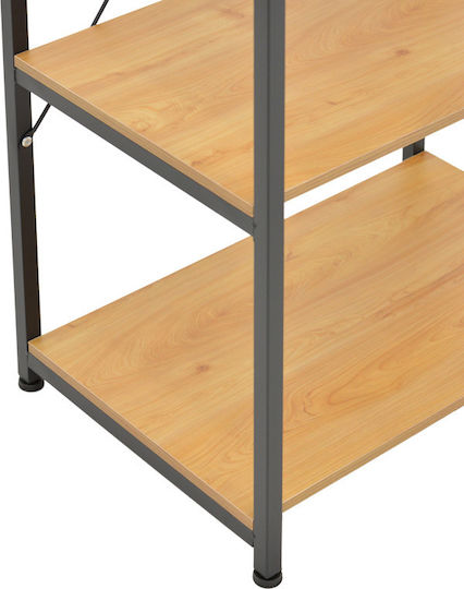 Pakketo Depo Rafturi de baie Raft Baie Metal 60x40x120cm Neagră