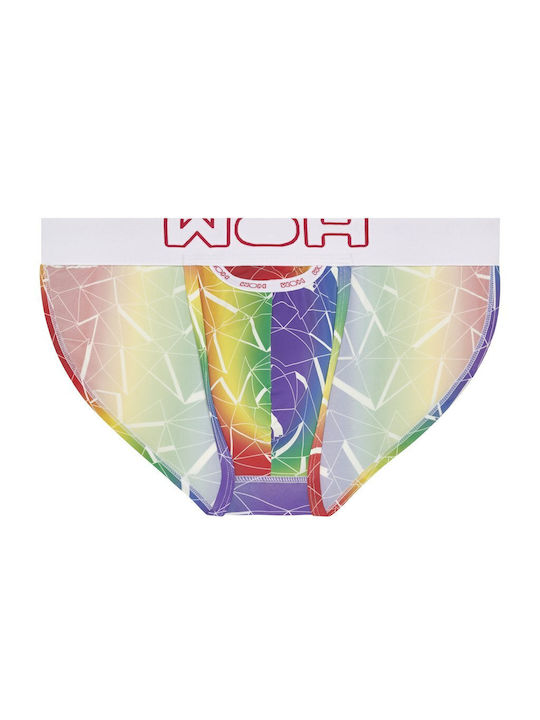 Woh Sexy Fun Pride Tanga Men's Slip Multicolour with Patterns
