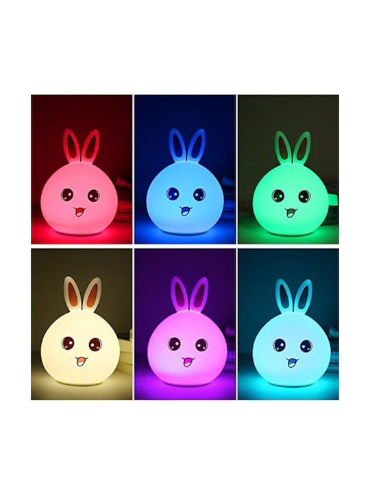 Led Kids Decorative Lamp with Color Changes Pink 16.3x12x10.8εκ.