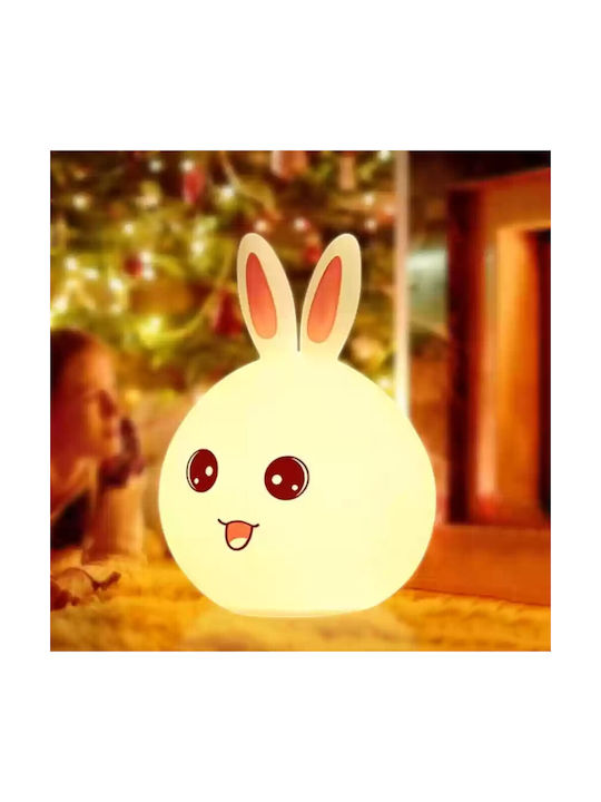 Led Kids Decorative Lamp with Color Changes Pink 16.3x12x10.8εκ.
