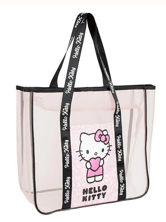 Osterkerze Rund Duftend, Handgemacht und mit Schachtel Strandtasche Hello Kitty