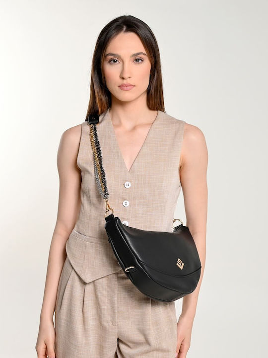 Asti Leather Women's Shoulder and Crossbody Bag Black