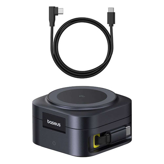 Baseus Wireless Charger Qi2 and Cable USB-C 67W Blacks (Picogo)