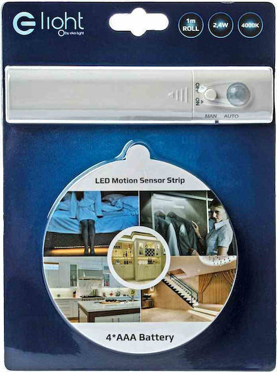 Eko Light LED Strip Battery Natural White Light 1m