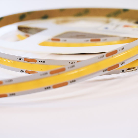 Eko Light Ταινία LED Θερμό Λευκό Φως 5m Τύπου COB
