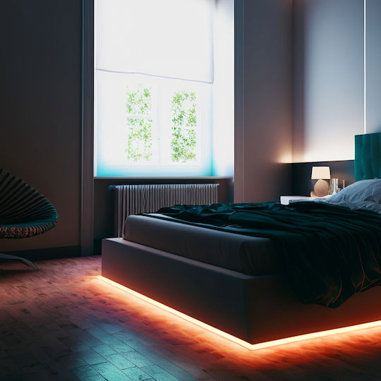 Eko Light Ταινία LED Θερμό Λευκό Φως 5m Τύπου COB