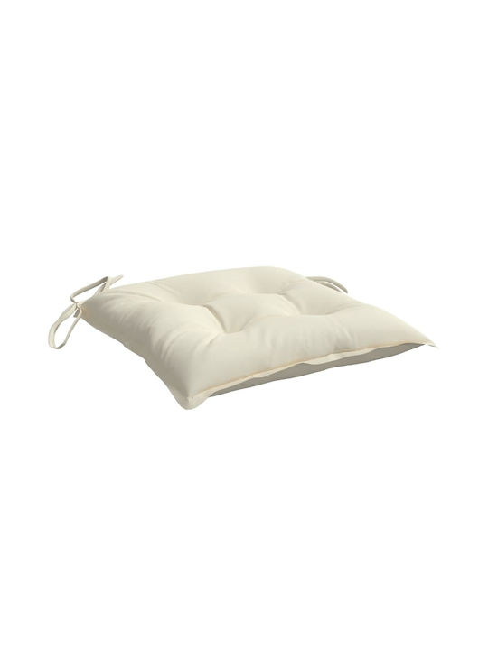 vidaXL Pernă Scaunului De Grădină Waterproof Albă 4 Bucăți 40x40cm
