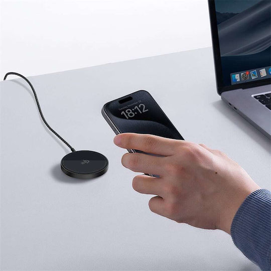 Baseus Încărcător Wireless Qi2 Negruς (Simple Mini4 Air)