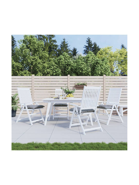 vidaXL Waterproof Garden Chair Cushion Gray 4 Pieces 40x40cm