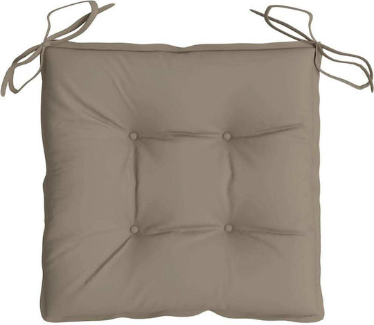 vidaXL Waterproof Garden Chair Cushion Taupe 4 Pieces 40x40cm
