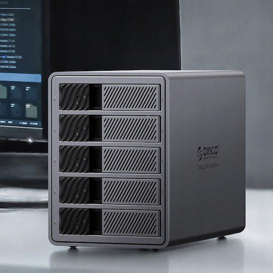 Orico Case for Hard Drive 2.5" / 3.5" SATA III with Connection Thunderbolt 3 / SATA / DisplayPort Gray