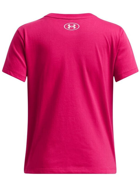 Παιδικό T-shirt Μπορντό Big Logo Ss