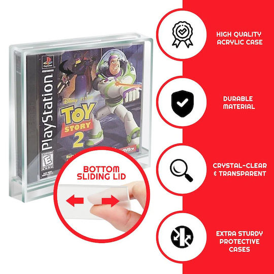 Evoretro Premium Acrylic Case Playstation 1/single Cd Pack 2