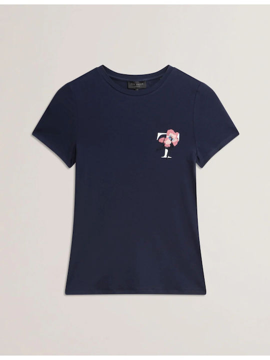 Damen T-Shirt Blue