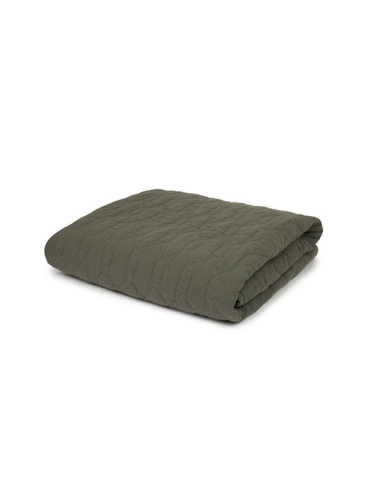 Nobodinoz Blanket Cot Wabi Sabi Green 100x135cm