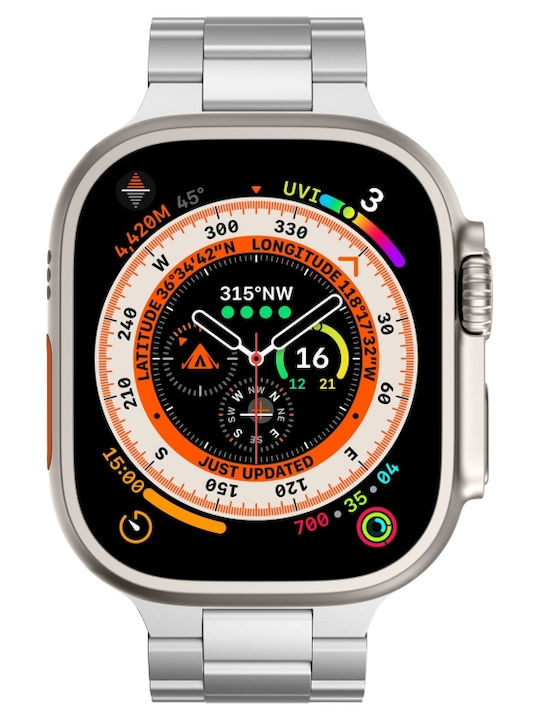 Apple Watch Series 10 Three-Bead Titanium Alloy Watch Rim 46mm Silver