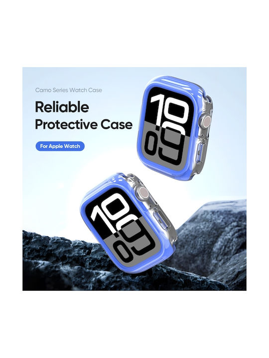 Series Θήκη Σιλικόνης σε Μπλε χρώμα για Apple Watch Series 10 46mm