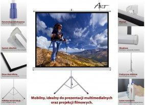 Art Floor Projection Screen for Projector 84 Inch