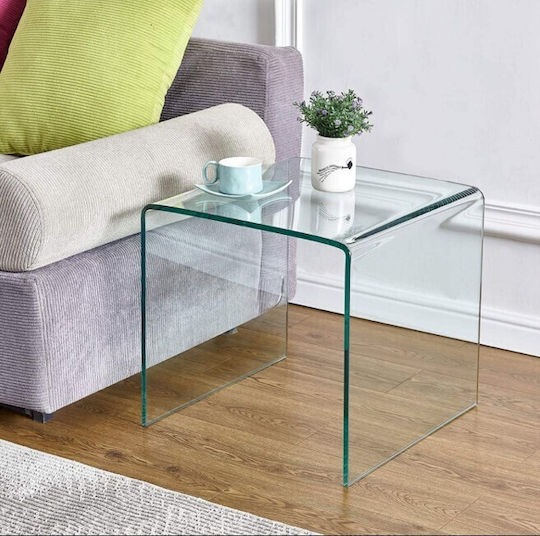 Правоъгълно Комплект Zigon Crystal Plus Стъклено Стъкло 3 Бройки М90xШ50xВ38см