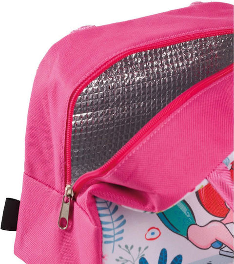 Kentia Pady Σχολική Ισοθερμική Θήκη Φαγητού Ροζ 19x13x23cm