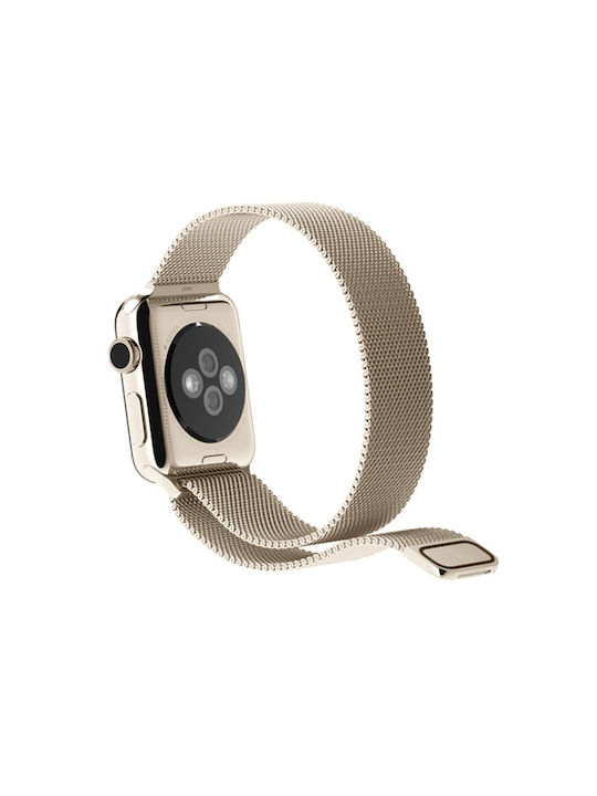 Λουράκι Ανοξείδωτο Ατσάλι Μπεζ (Apple Watch 44/45/46mm/Ultra 49mm)