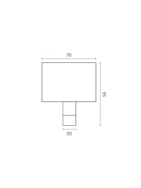 Mital Άγκιστρο Μπάνιου Μονό με Βίδες Ασημί