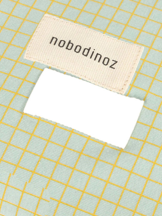 Nobodinoz Changing Pad Cover Stories made of Fabric Green Lemon Grid 50x70cm